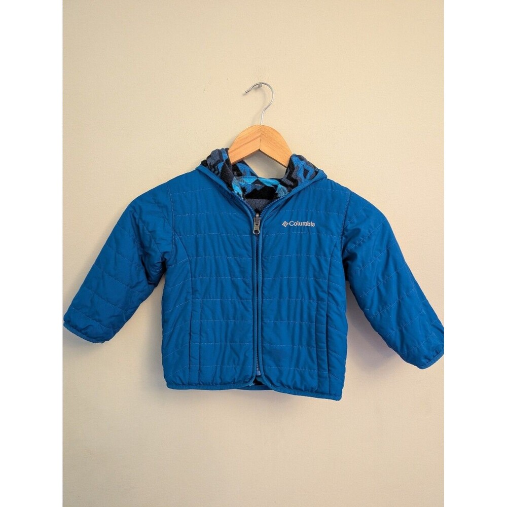 Columbia Boys Blue Reversible Jacket Size 3T